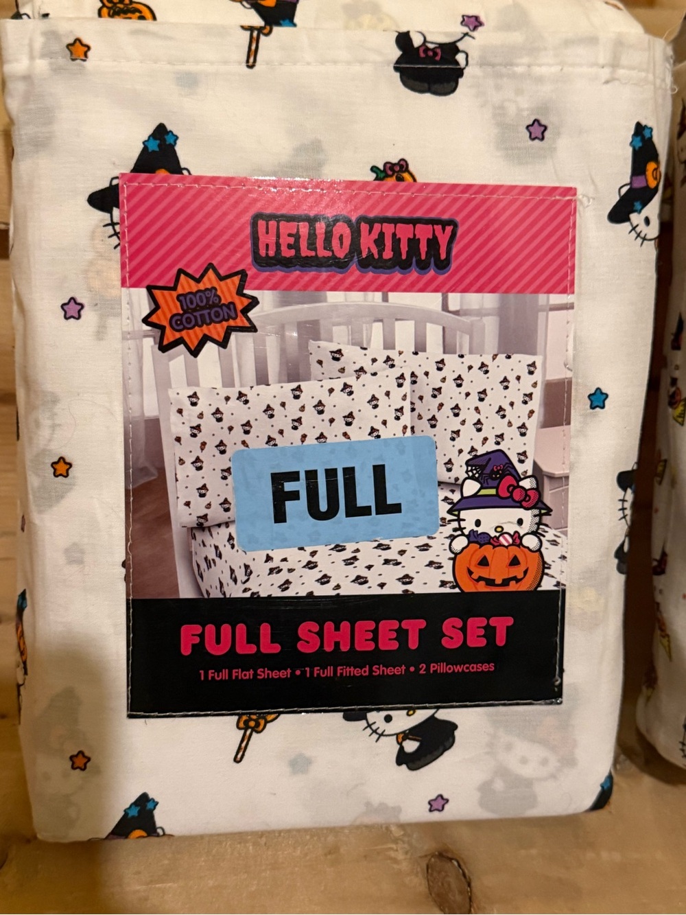 Hello Kitty Kids Halloween Full Sheet Set - Free Hello Kitty Socks/booties!